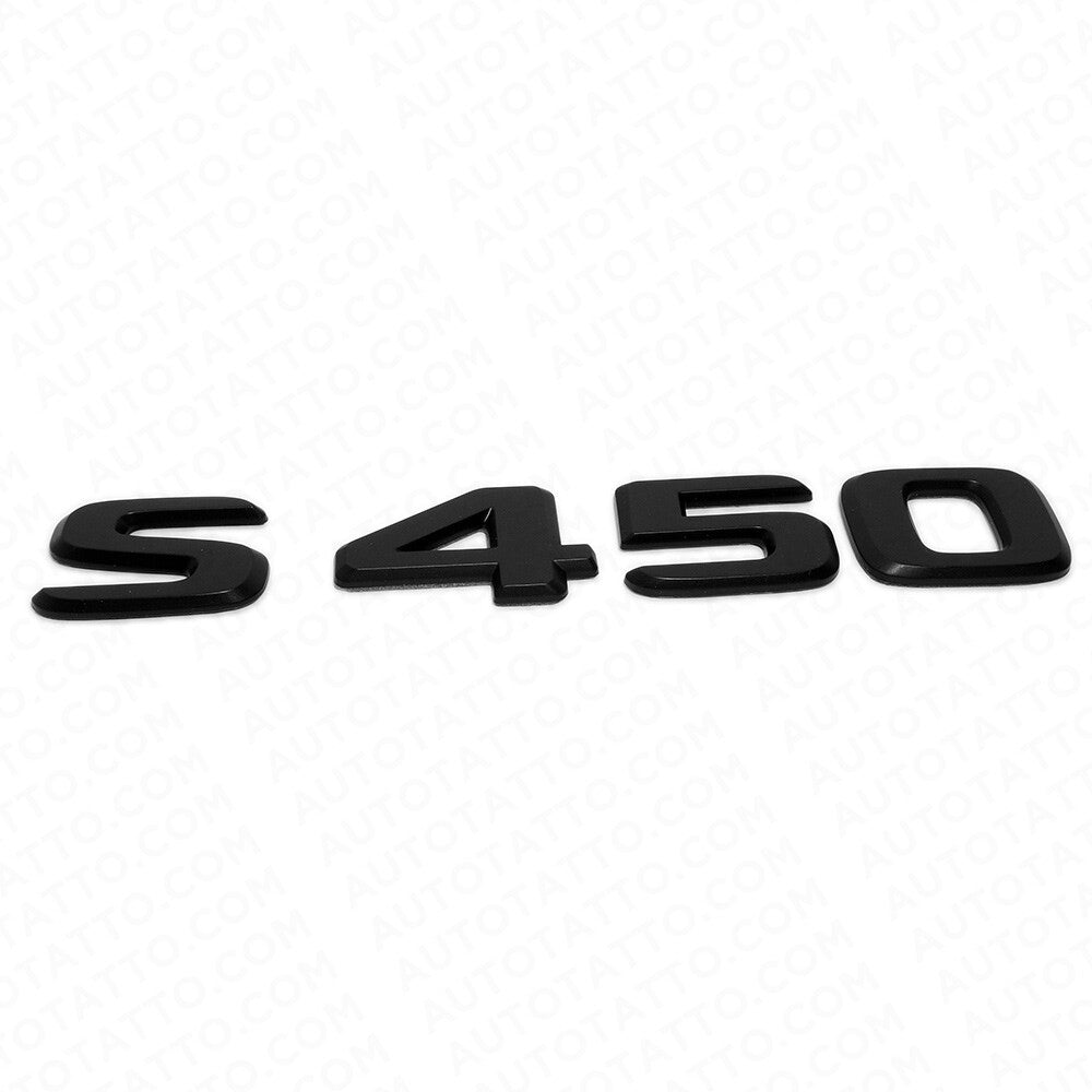 18-21 Mercedes S450 Letter Emblem Luggage Trunk Lid Badge AMG Sport Matte Black