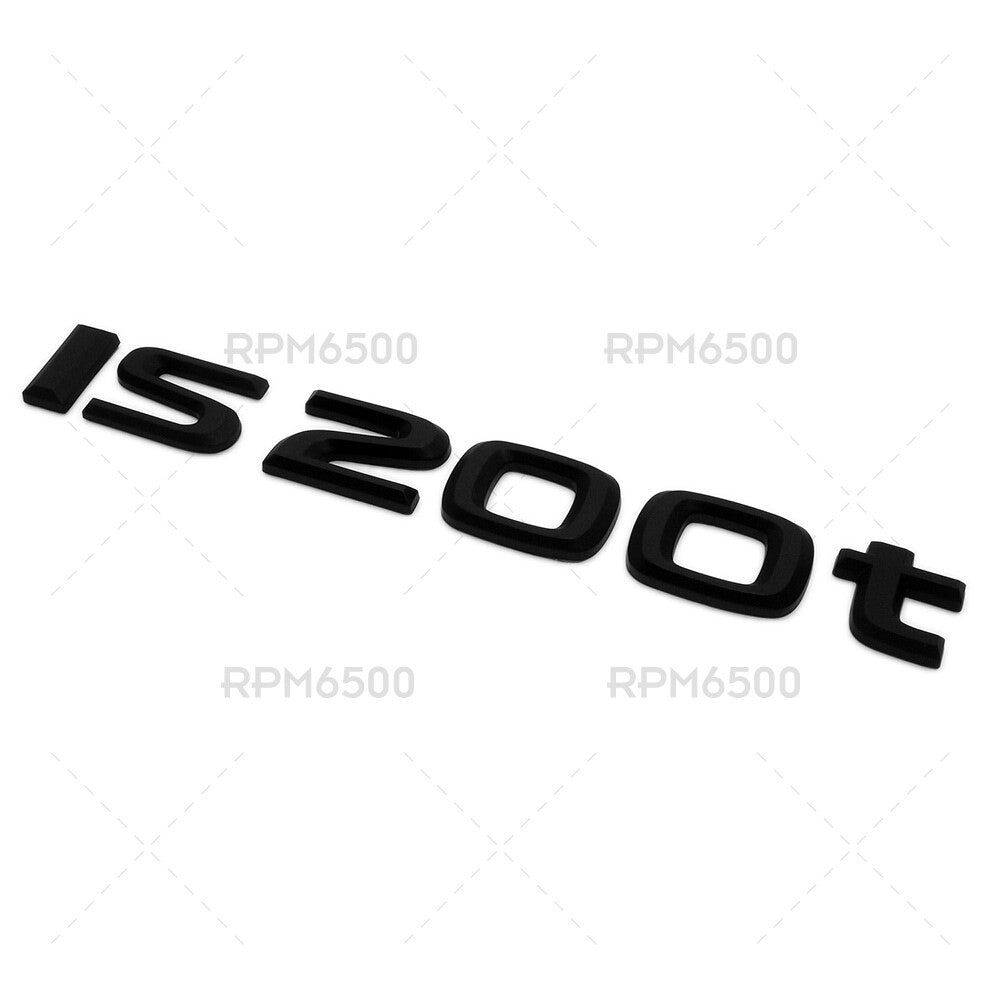 For Lexus Trunk Matte Black IS 200t Letter Logo Badge Emblem Car Replace F-Sport