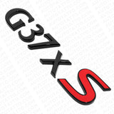 For Infiniti G37xs Rear Trunk Letter Badge Emblem Nameplate Sport Gloss Black