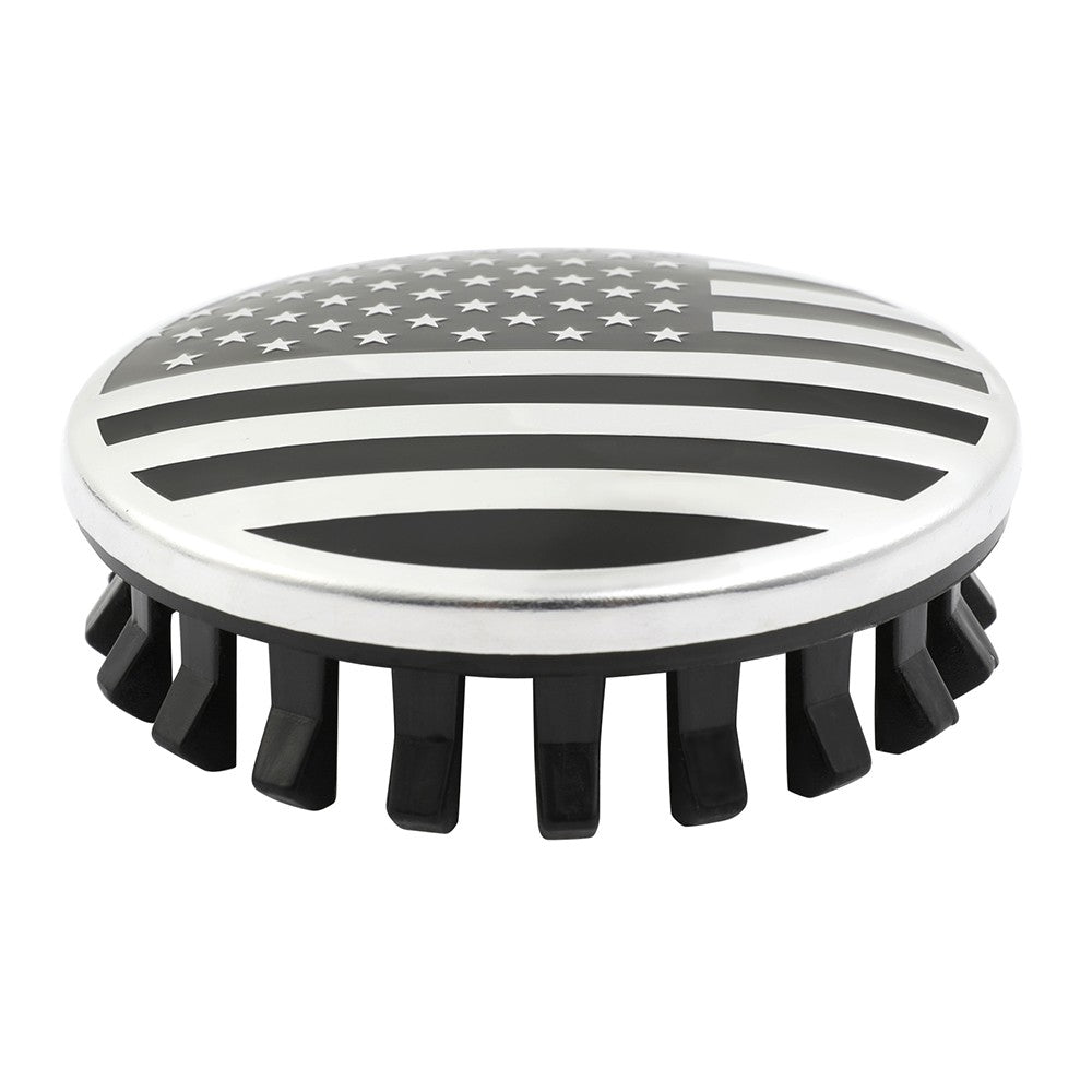 4x Wheel Center Hub Cap 83mm 3.25" USA Flag For Chevy Silverado 2014-26 22837060