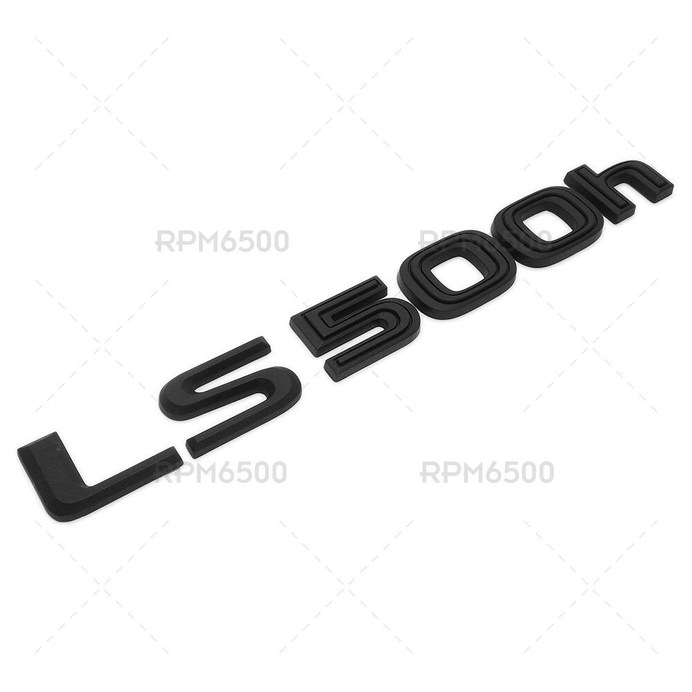 Lexus Rear Turnk Lid LS 500h Letter Logo Badge Emblem Car Replace Matte Black
