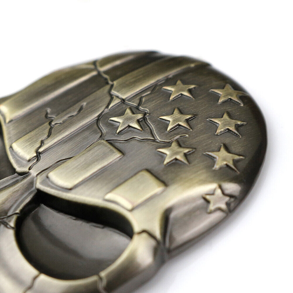 Universal 3D Fashion Metal Skull w/ USA Flag Emblem Car Decal Sticker Decoration