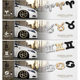 Universal 3D Fashion Metal 12 Constellations Car Decal Sticker Auto Decoration