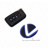 Lexus Car Interior 3D Blue Hybrid Steering Wheel Logo Badge Emblem Decoration