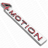 2018 - 2023  Fit VW 4 Motion Rear Trunk Nameplate Badge Metal Emblem Chrome Red