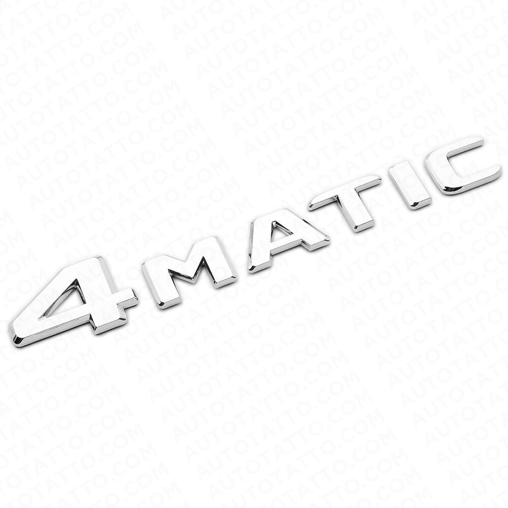 17+ OEM ABS 4 Matic Emblem 3D Chrome Trunk Logo Badge Decoration AMG Modified