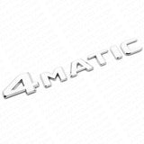 17+ OEM ABS 4 Matic Emblem 3D Chrome Trunk Logo Badge Decoration AMG Modified