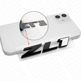 3pcs Camaro Hood & Rear Bumper ZL1 Nameplate Sport Emblem Decorate Black White