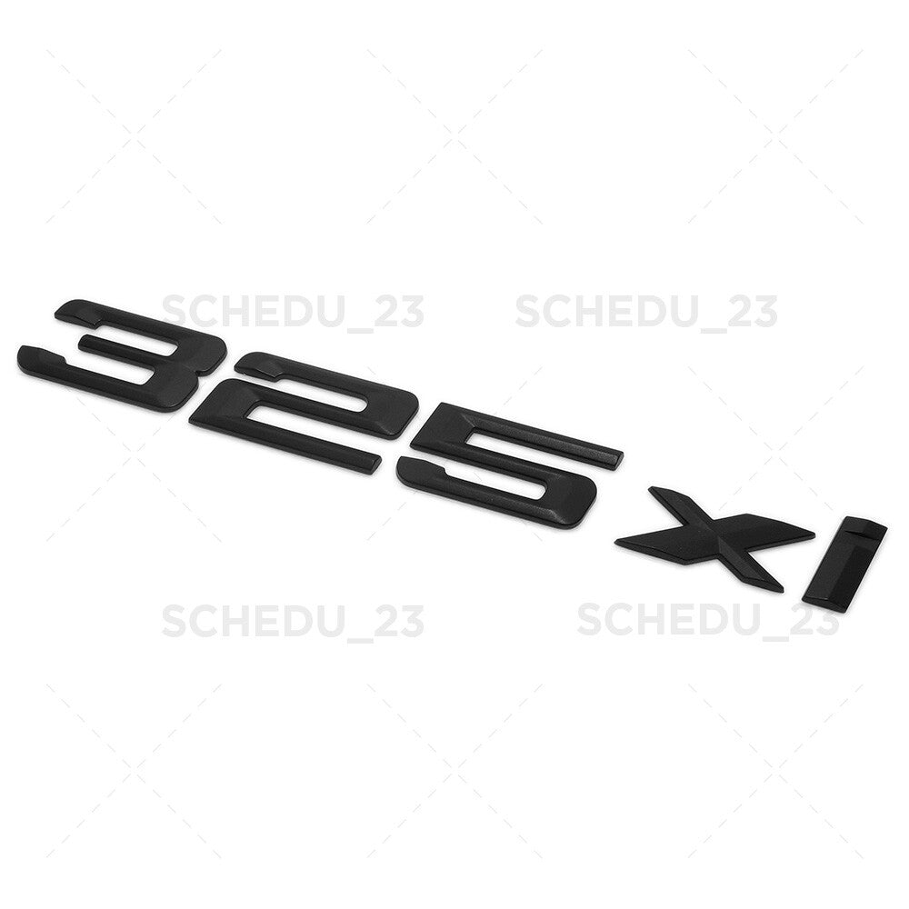 01-05 BMW 325xi Trunk Nameplate Letter Emblem Badge M Performance Matte Black