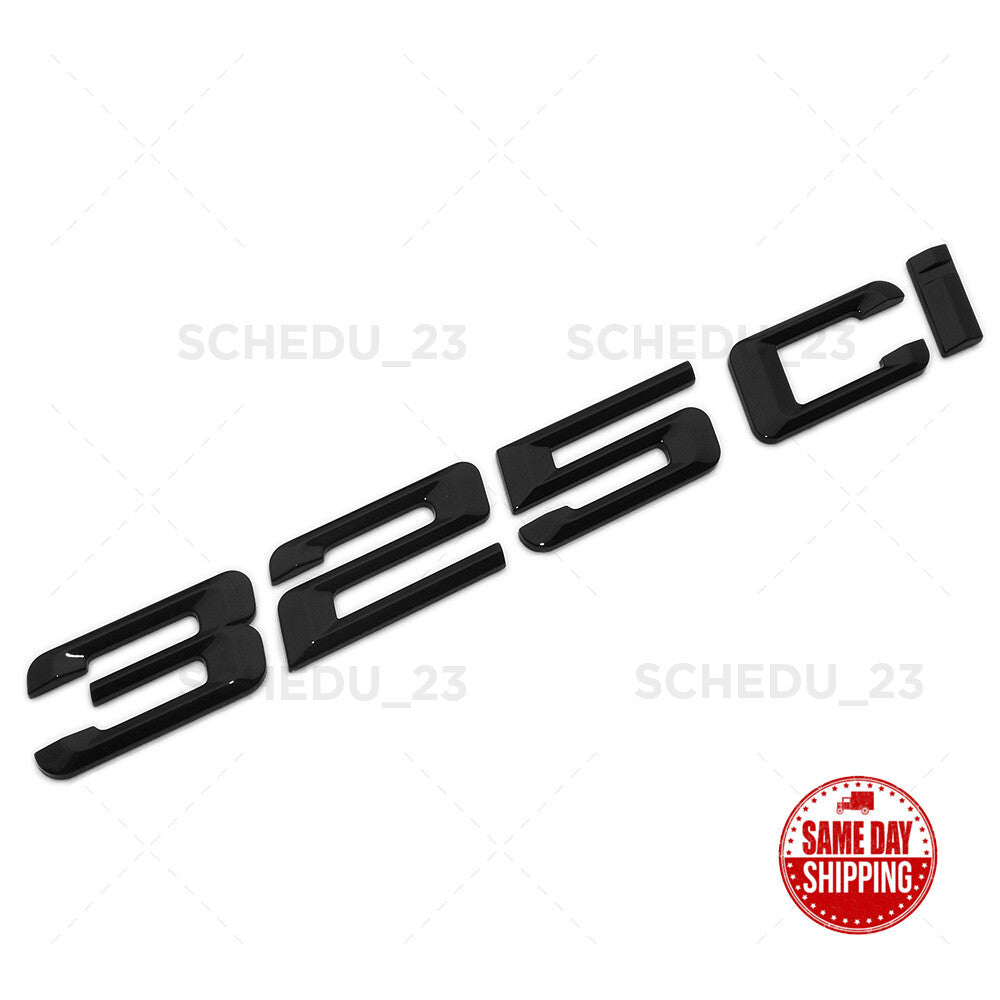 01-05 BMW 325ci Rear Car Trunk Lid Nameplate Letter Emblem Badge Gloss Black