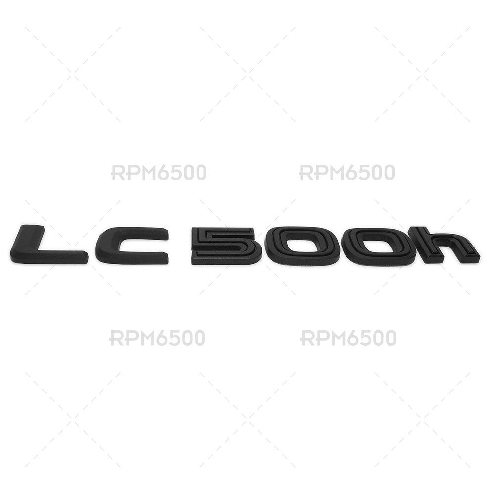 Lexus Trunk Rear LC 500h Letter Logo Badge Emblem Replace F-Sport Matte Black