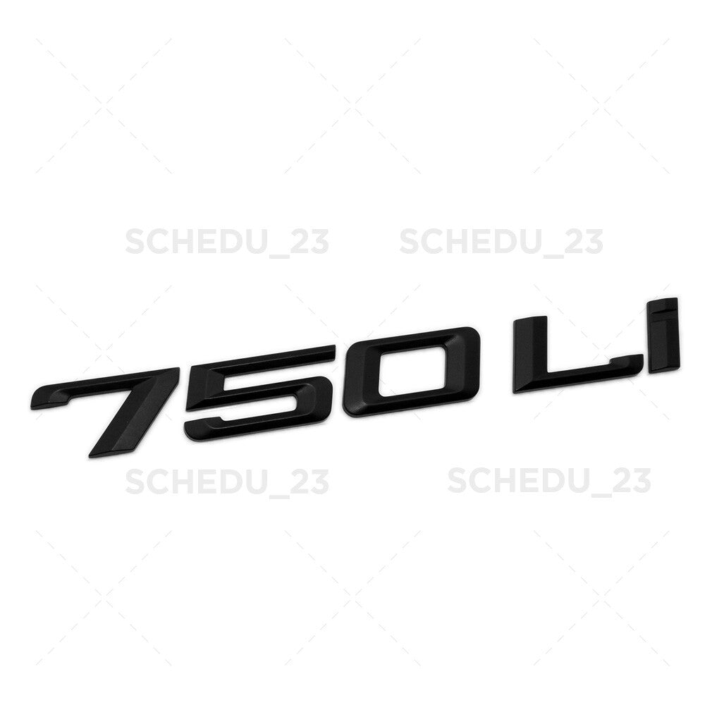 09-15 Matte Black 750Li Trunk Lid Nameplate Emblem Badge M Performance F02 F04