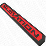3pcs 19-23 GMC Sierra Elevation Front Door Tailgate Nameplate Emblem Black & Red