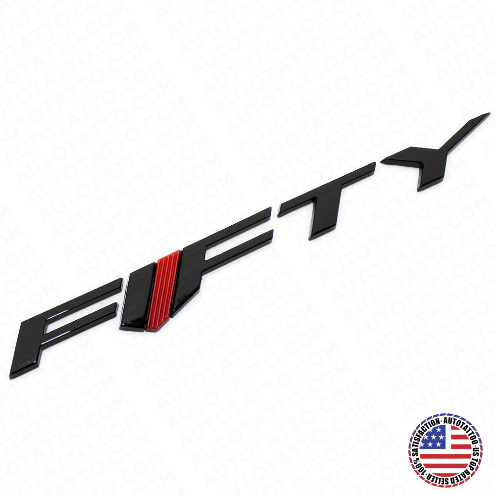 For Camaro FIfty Side Fender Marker Nameplate Logo Sport Emblem Decorate Black