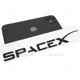 Tesla SpaceX 3D Decal Letter Nameplate Logo Badge Emblem Decorate Gloss Black