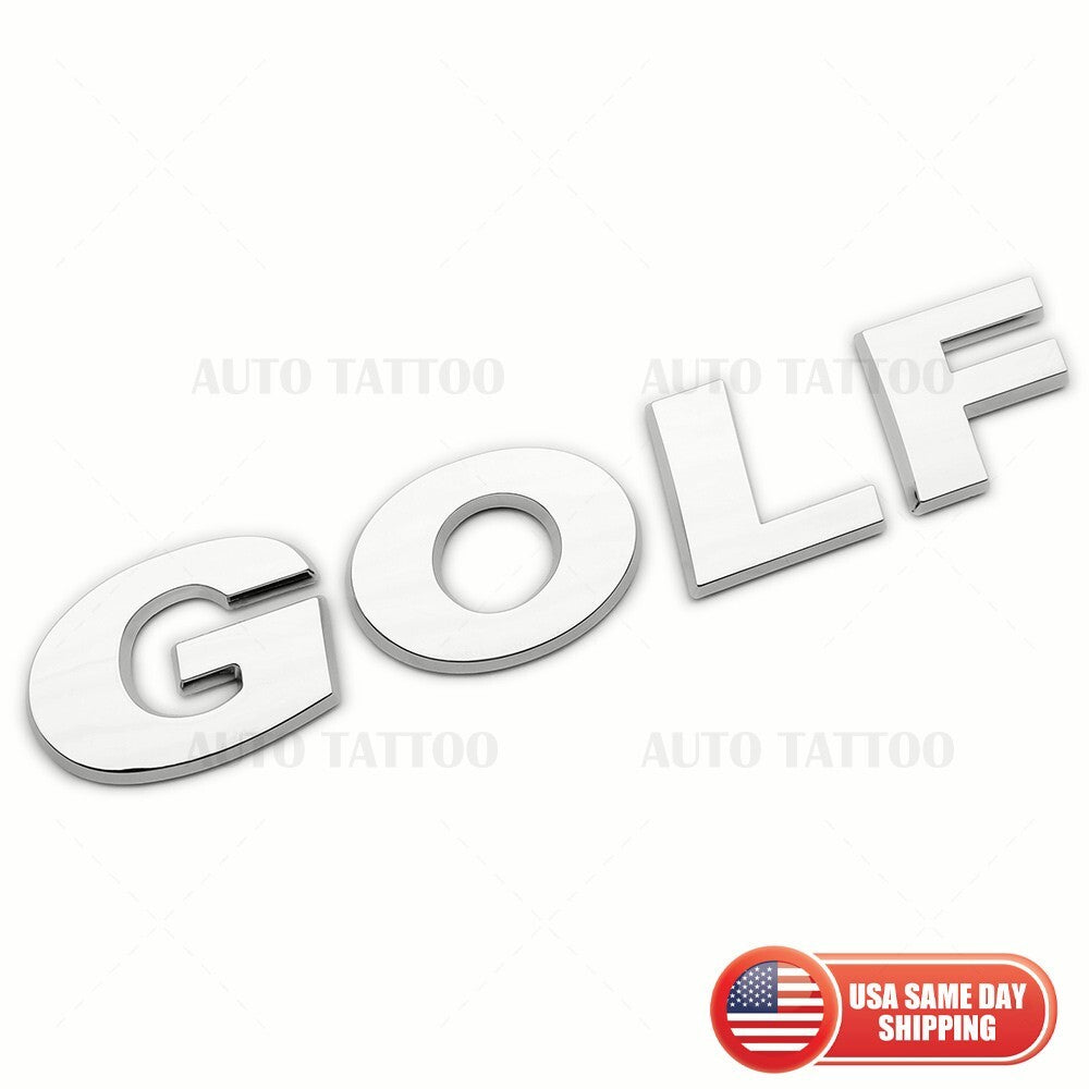 10-21 Volkswagen Golf Rear Truck Lid Nmaeplate Badge Emblem Chrome