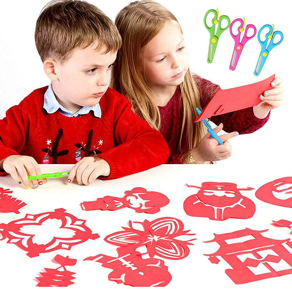 5PCS Children Kids Students Adult Anti-pinch Safety Art Craft Shears Scissors