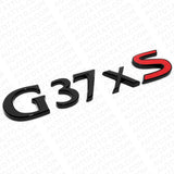 For Infiniti G37xs Rear Trunk Letter Badge Emblem Nameplate Sport Gloss Black