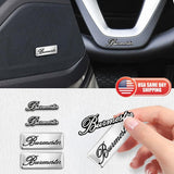 6pcs Burmester Car Hi-Fi Speaker Audio Badge Stereo Emblem Sticker Decal Logo