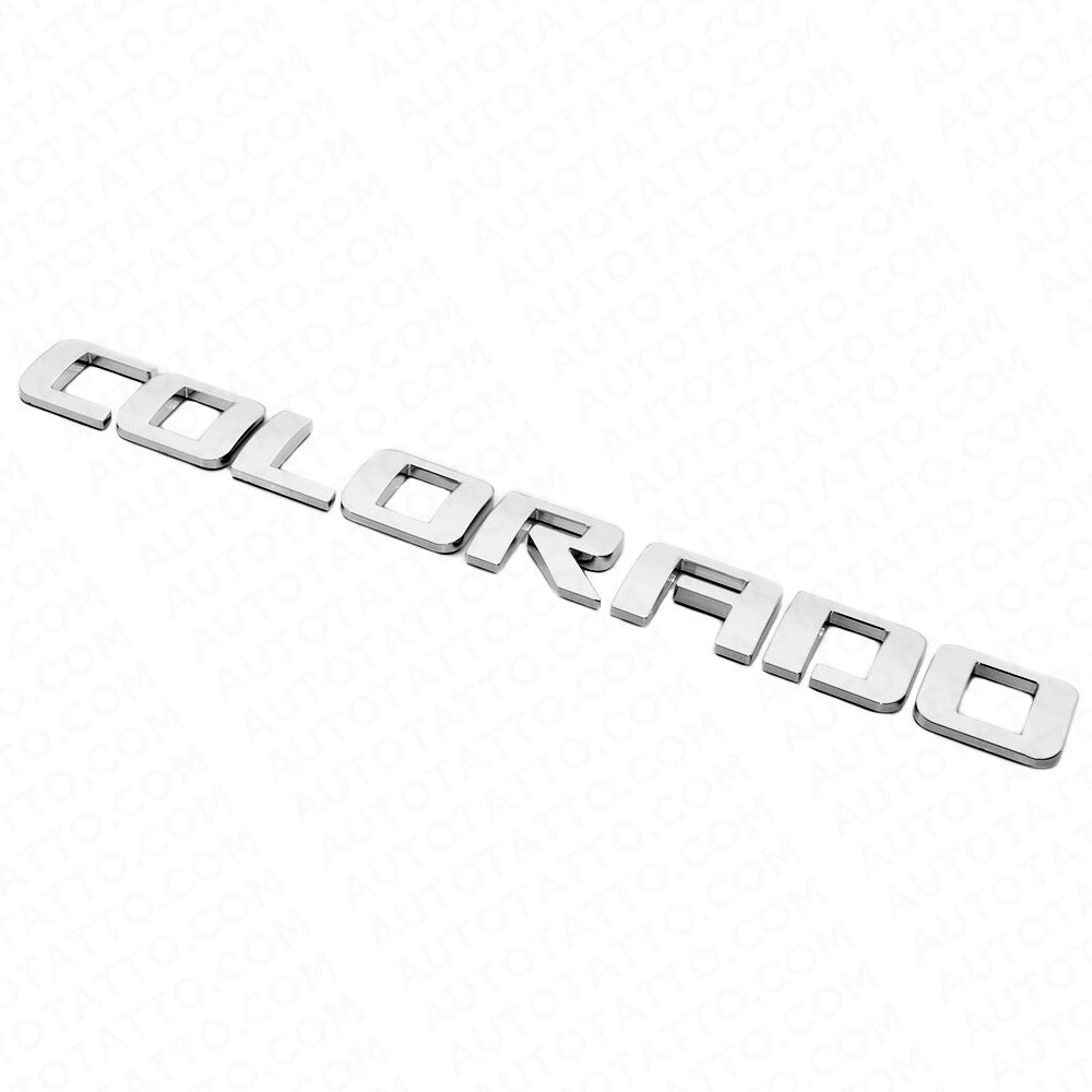 3x For Chevy Colorado Fender / Tailgate Badge Logo Emblem Truck OEM Chrome Sport