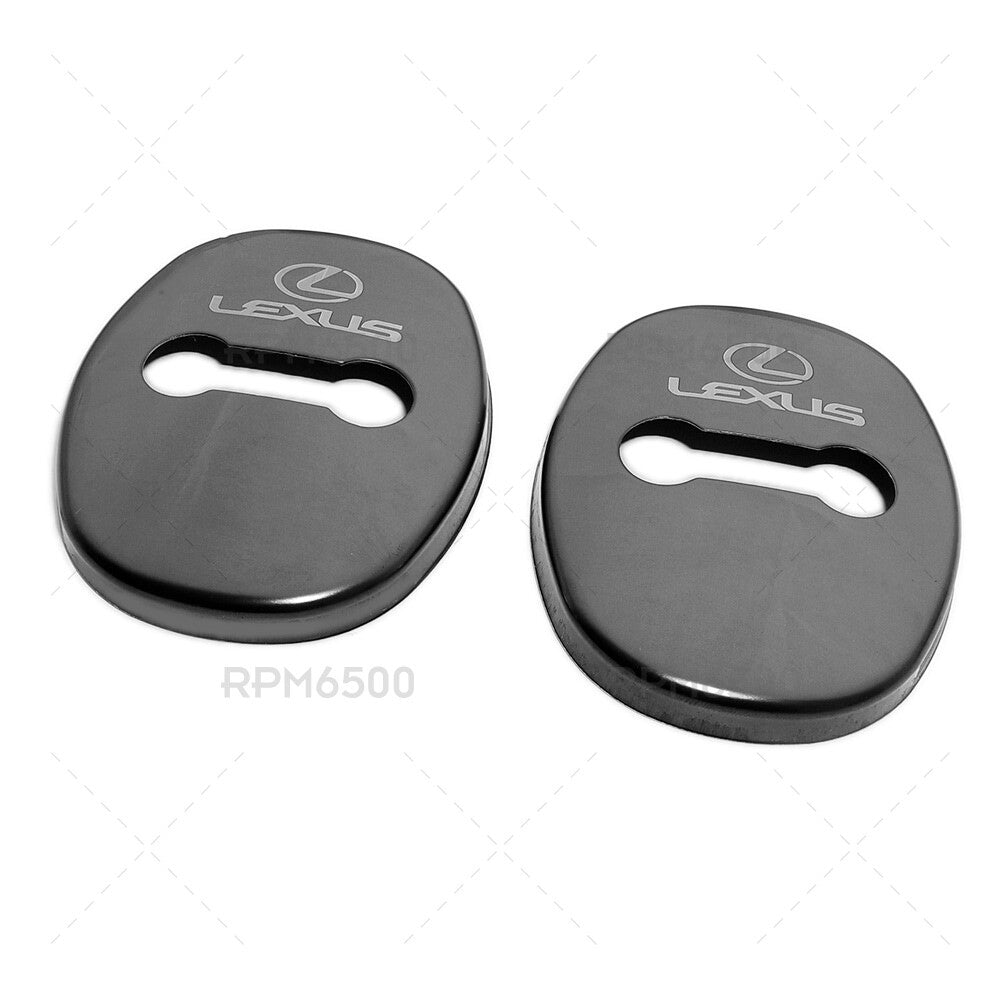2X Stainless Steel Car SUV Door Striker Cover Lock Buckle Cap F-Sport For Lexus