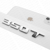 For Cadillac CT4 CT5 XT4 XT5 Rear Turnk 350 T Nameplate Badge Logo Emblem Silver