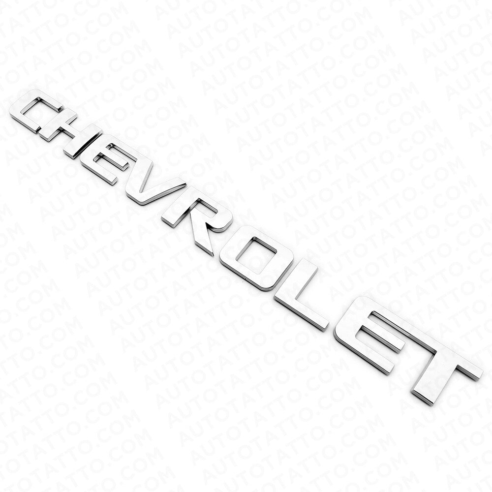 Chevy Chevrolet Truck Lifgate Letter Badge Logo Emblem Chrome Large Size