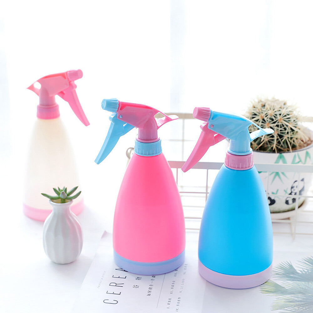 3x500ml Hand-Pressed Candy-Colored Water Pot Spray Bottle Mist for Home Salon