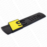 2pcs Sline S LINE Side Fender Marker Emblem Decal Badge Decorate Sport Yellow