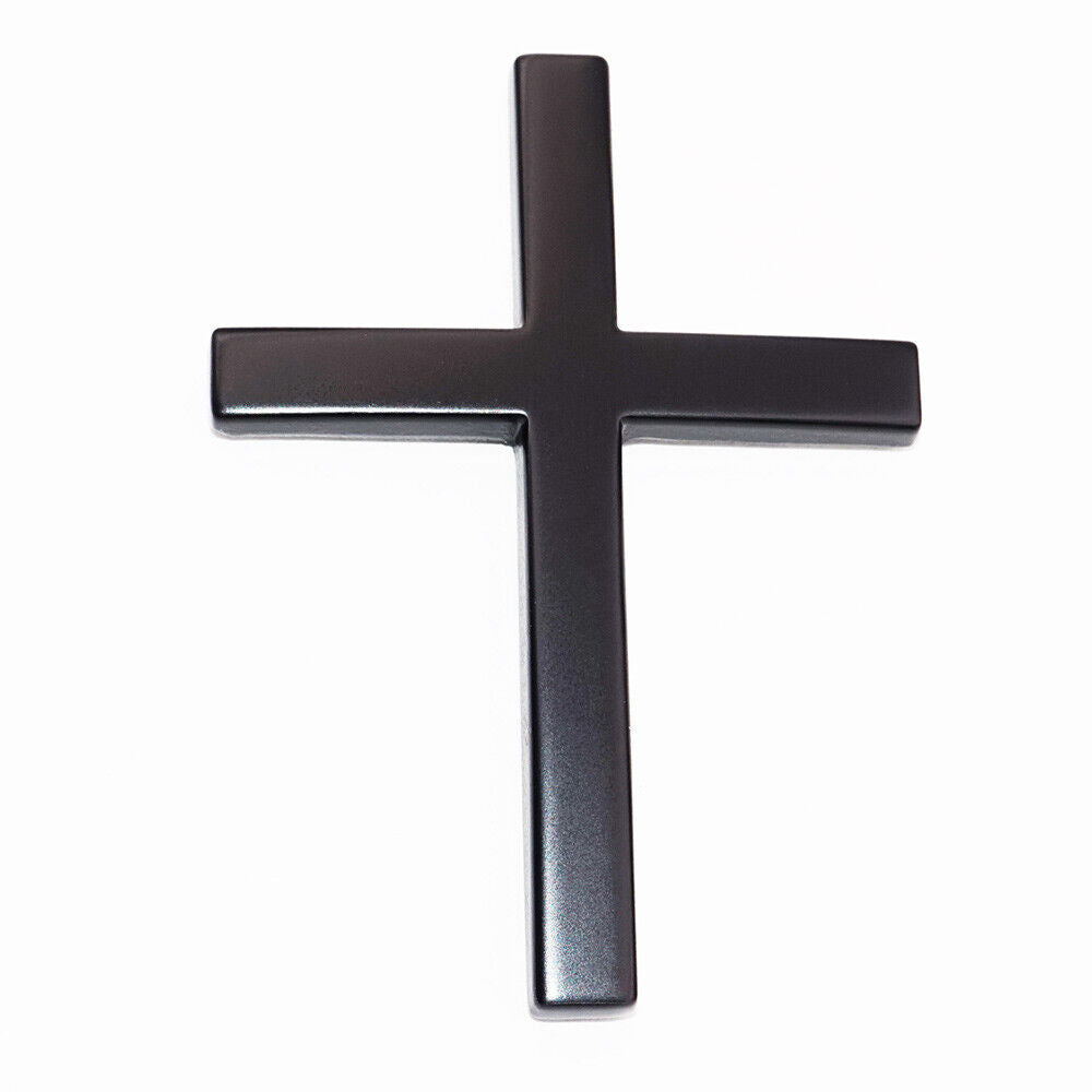 Universal 3D Fashion Metal Jesue Fish Cross Car Decal Sticker Decoration