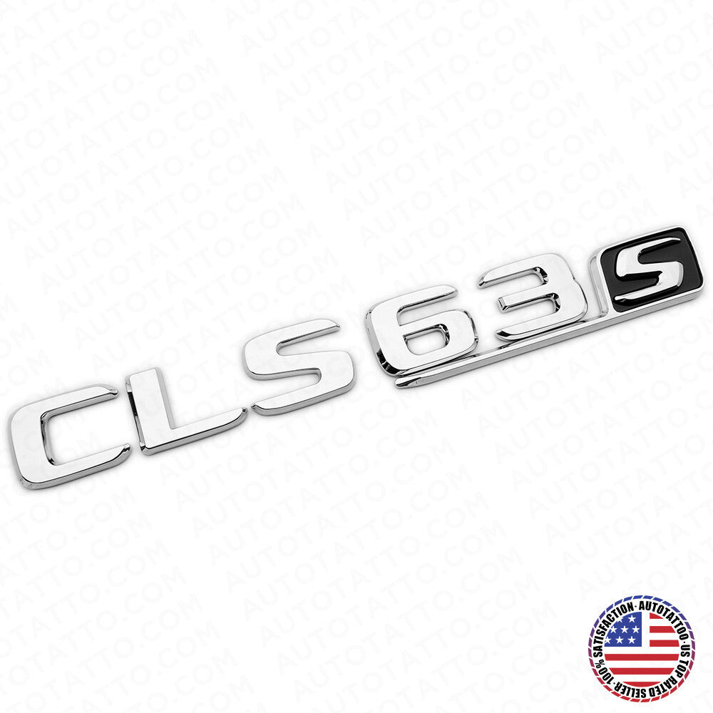 17+ Mercedes CLS 63 S Letter Emblem Trunk Lid Logo Badge AMG Sport OEM Chrome