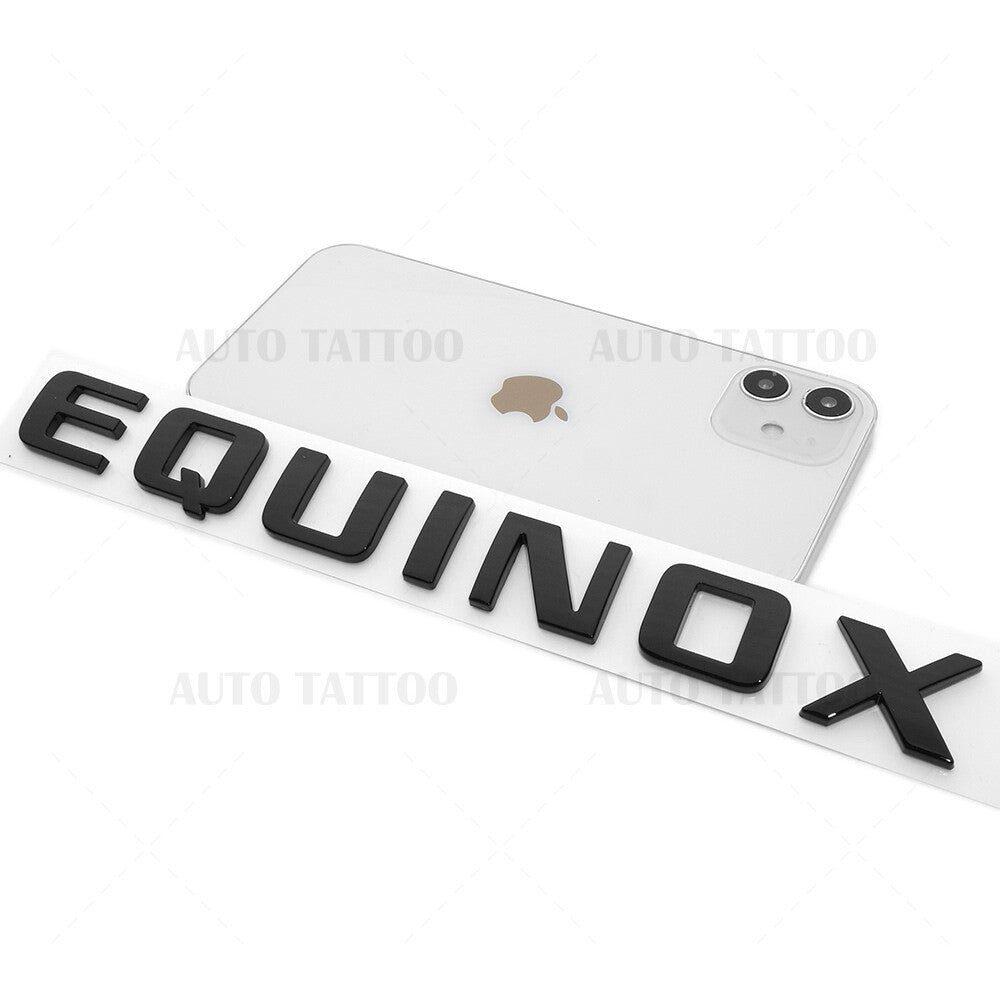 Chevy Equinox Front Door Nameplate Letter Logo Badge Emblem Sport Gloss Black