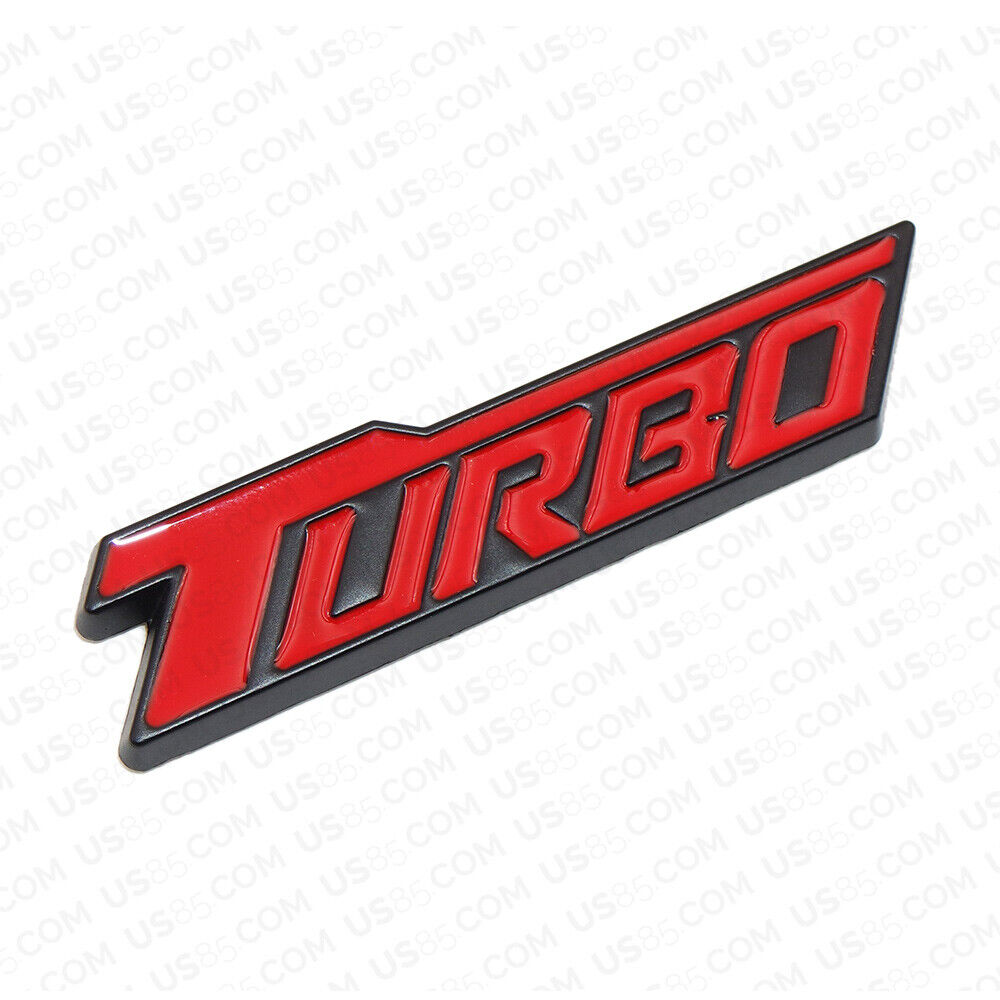 3D Fashion Metal Turbo Car Decal Badge Emblem Sticker for Auto Decoration