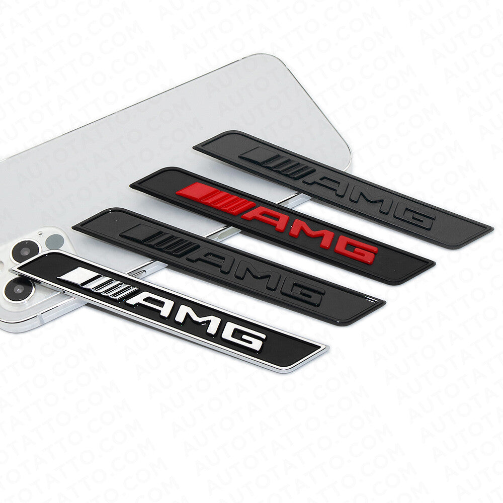 2x Red AMG Special Edition Emblem Fender Logo Badge Nameplate Decoration Sport