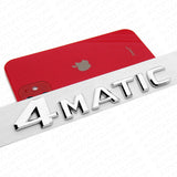 99-14 Mercedes 4 Matic Emblem 3D Trunk Logo Letter Sport Badge AMG - OEM Chrome