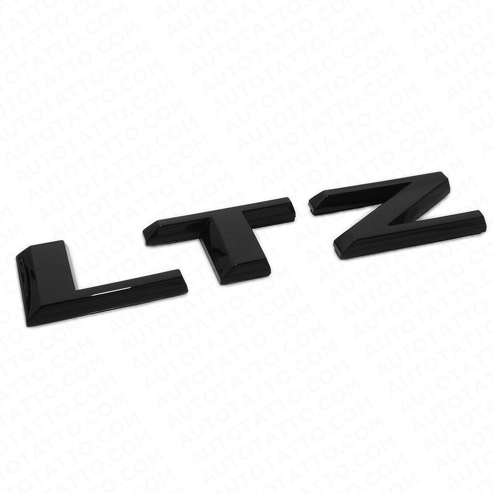 19-22 Gloss Black Silverado 1500 Tailgate LTZ Letter Logo Emblem Badge Z71 4x4