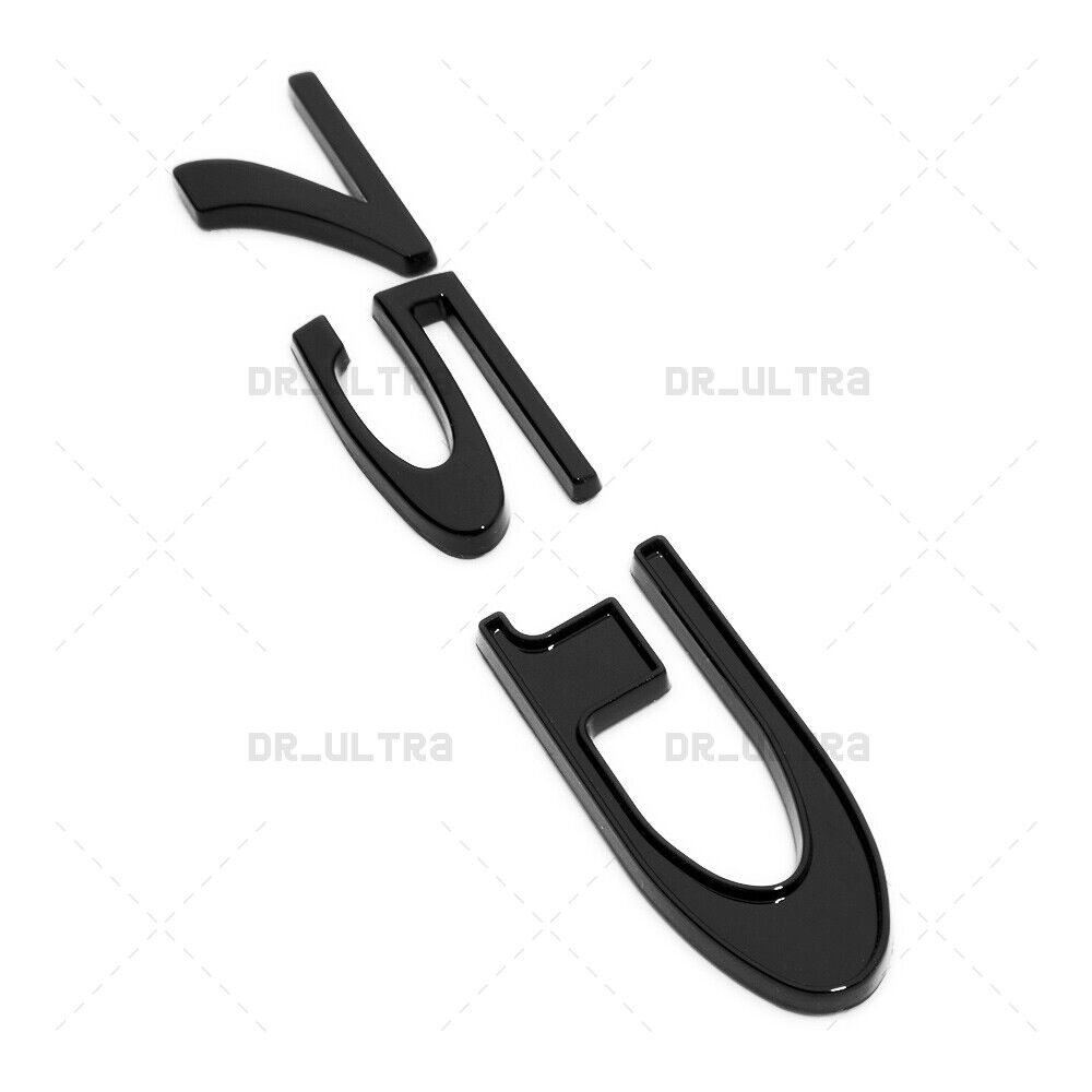 Tesla Rear Liftgate Lid 75D Letter Nameplate Logo Badge Emblem Sport Gloss Black