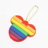 Universal 3D PVC Silicone Cute Cartoon Key Identifier Label Cap Cover Keychain