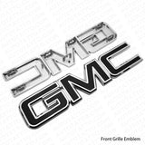 For 14-19 GMC Sierra Front Grille Tailgate Letter Replace Emblem Nameplate Black