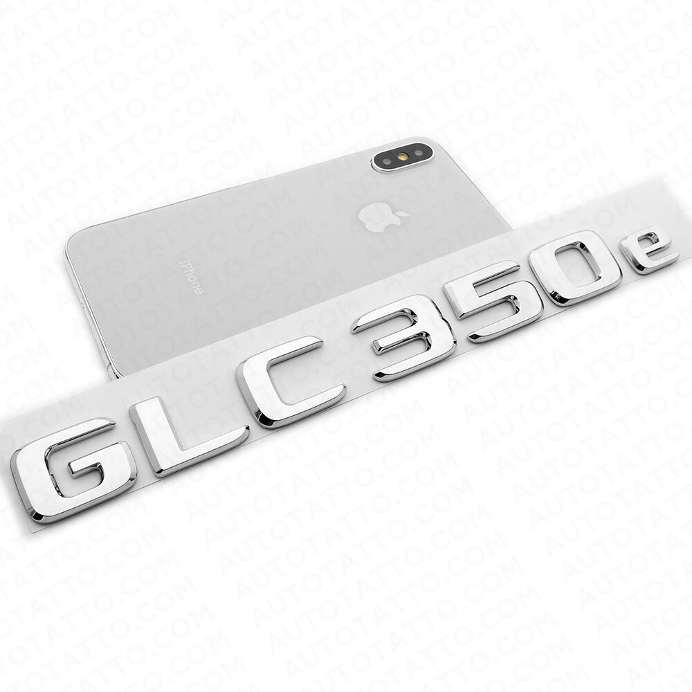 19-21 Mercedes-Benz GLC 350e Letter Emblem Liftgate Logo Badge AMG Sport Chrome
