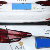 Universal Fashion Zinc Alloy Bling Crystal Crown Car Decal Sticker Decoration
