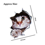 Fashion 3D Cute Cat Waterproof Car Sticker for Auto Scratch Cover or Decoration
