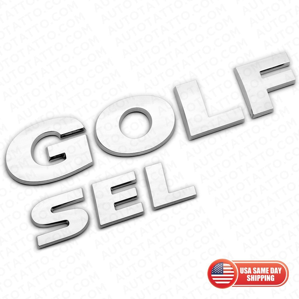 2015-2021 Volkswagen Rear Liftgate Golf SEL Nameplate Emblem Badge Chrome