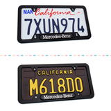 Black Stainless Car License Plate Frame Cover For Mercedes-Benz Sport Gift AMG
