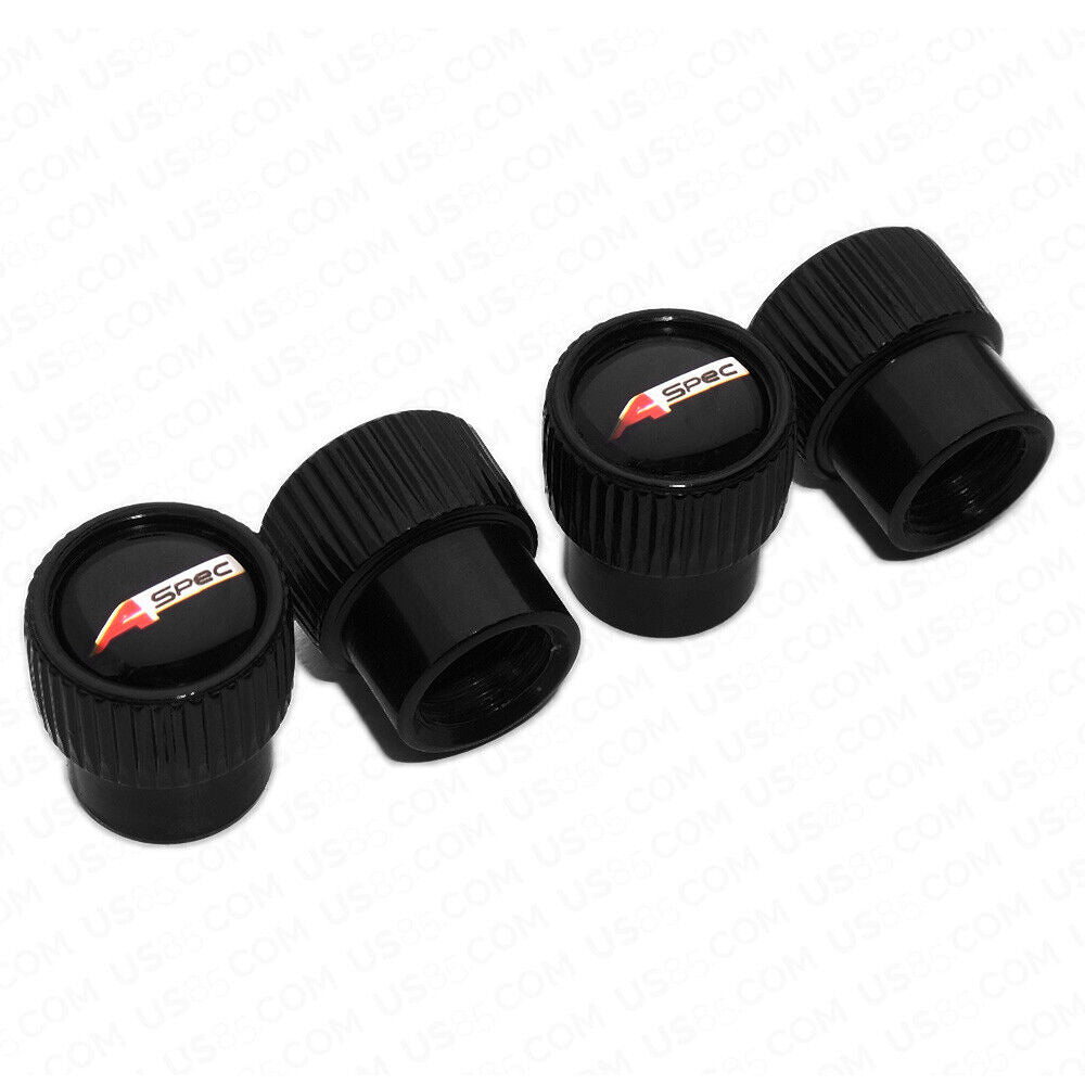 For Aspec Roundel Style Car Wheels Tire Air Valve Caps Stem Dust Cover Sport