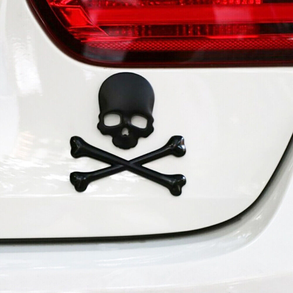 Universal 3D Fashion Metal Skull and Ghost Car Decal Sticker Auto Decoration
