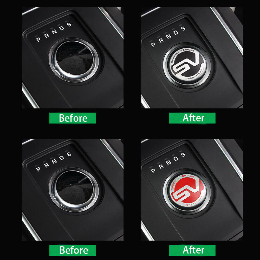 Aluminum Alloy Central Control Knob SV Special Vehicle Operation Decal Sticker