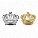 Universal Fashion Zinc Alloy Bling Crystal Crown Car Decal Sticker Decoration