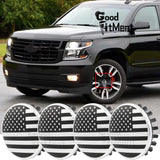 4x Wheel Center Hub Cap 83mm 3.25" USA Flag For Chevy Suburban 2016-19 22837060