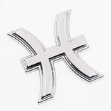 Universal 3D Fashion Metal 12 Constellations Car Decal Sticker Auto Decoration